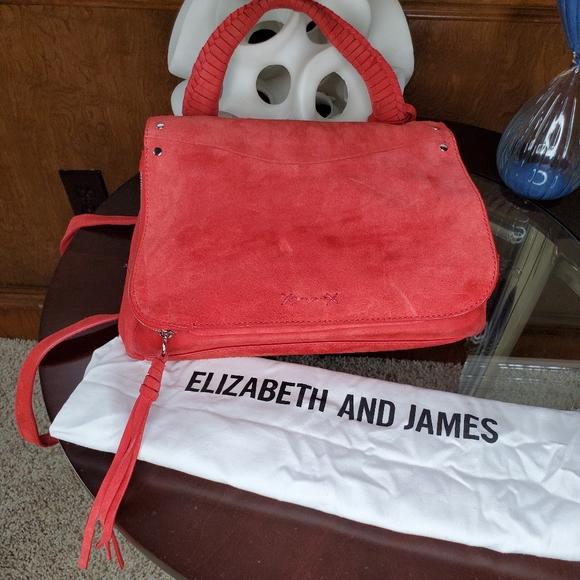 Elizabeth and James TRAPEZE SMALL SEUDE CROSSBODY - Picture 9 of 16